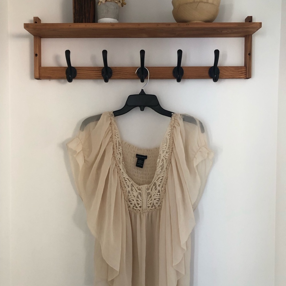 Moda International Beige Textured Top